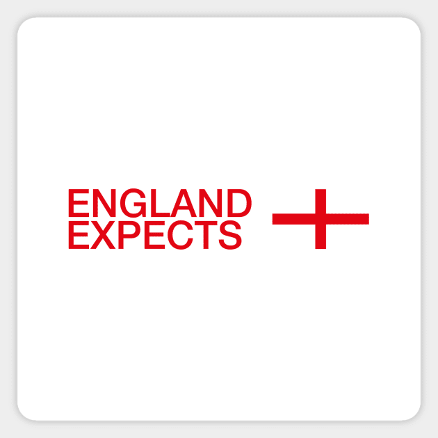 England Expects Sticker by TeeTime